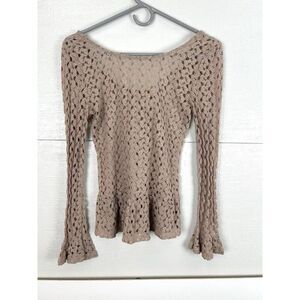 Mimi Chica Shirt Blouse Woman’s Small Long Sleeve Knit Regular Fit